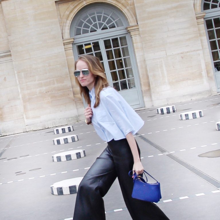 Miu Miu ballerinas, culottes and a cropped top - STYLECLOSEUP